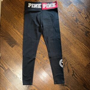 PINK Black and Red Leggings